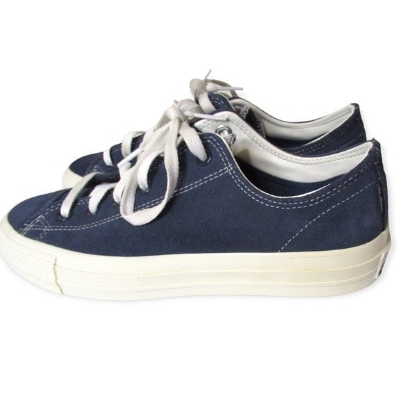 Converse Chuck Taylor All Star Pro Mens Size 7 Suede Obsidian Blue Skate Shoes - Picture 8 of 9